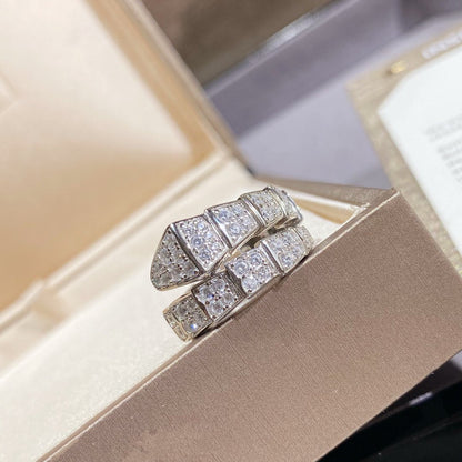 [Marin]SERPENTI RING SILVER DIAMOND PAVED