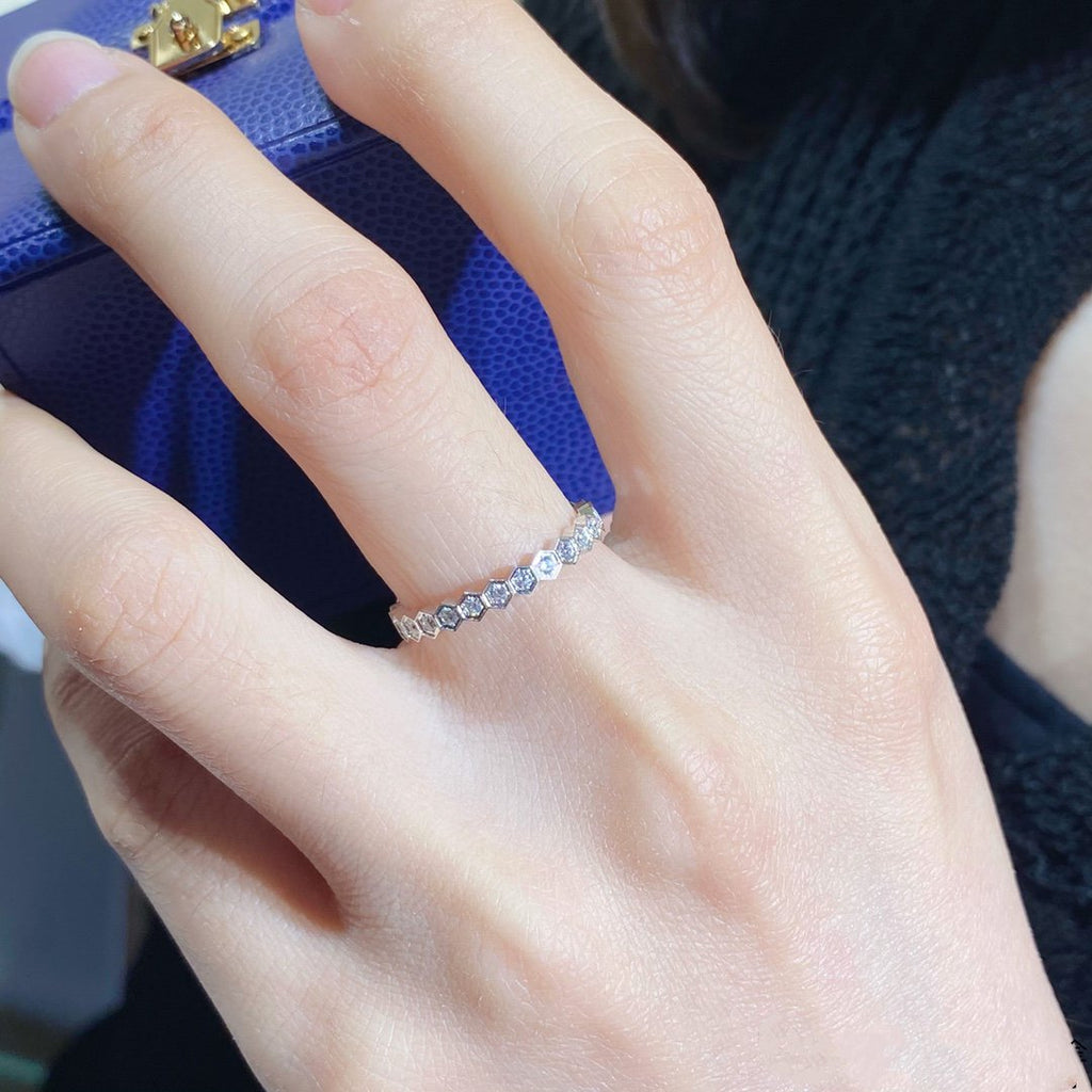 [Marin]Bague petite BEE LOVE diamant pavé