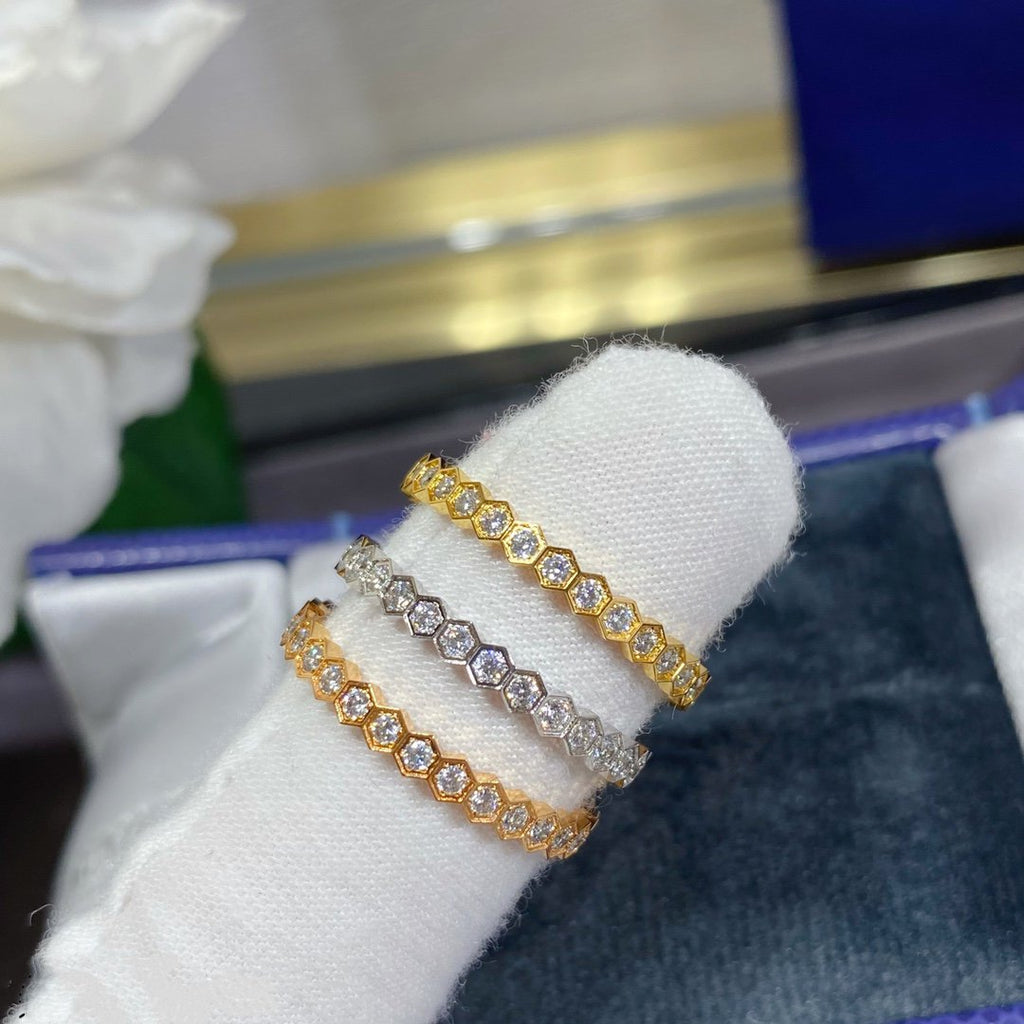 [Marin]Bague petite BEE LOVE diamant pavé