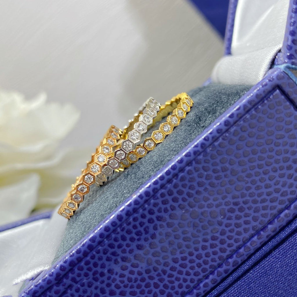 [Marin]Bague petite BEE LOVE diamant pavé