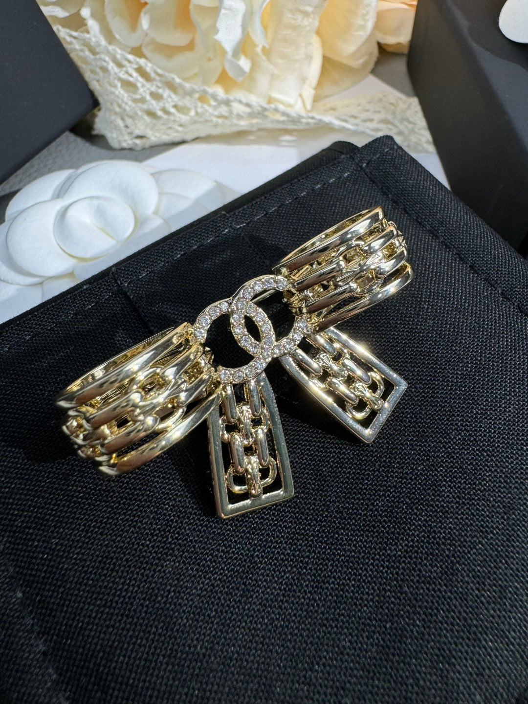 [Marin]25K Hollow Bow Brooch