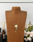 [Marin]Cloud Pearl Collier Pendentif Chaîne Nacre Diamant