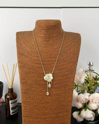 [Marin-Jewelry]雲と真珠のシェルダイヤモンドチェーンペンダントネックレス