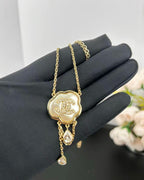 [Marin]Cloud Pearl Collier Pendentif Chaîne Nacre Diamant