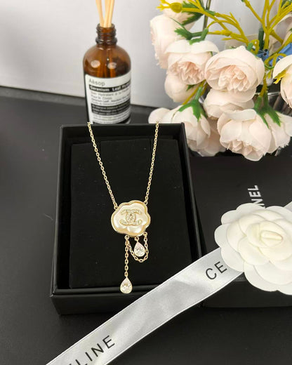 [Marin-Jewelry]雲と真珠のシェルダイヤモンドチェーンペンダントネックレス