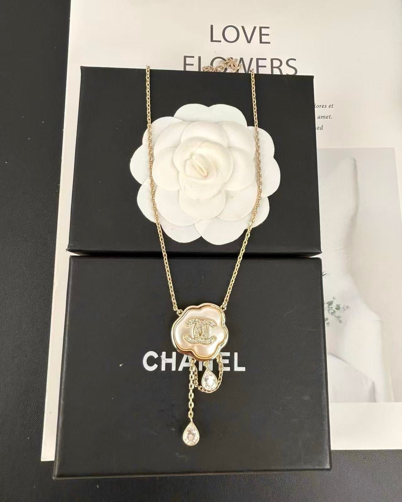 [Marin-Jewelry]雲と真珠のシェルダイヤモンドチェーンペンダントネックレス