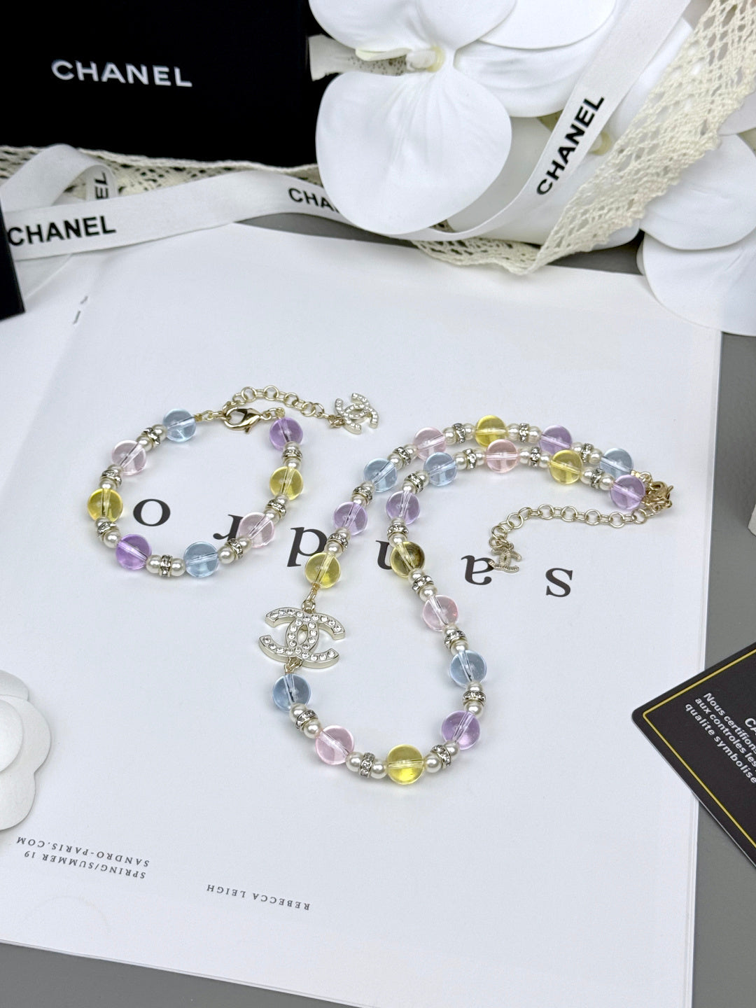 [Marin]Colorful Transparent Resin Bracelet
