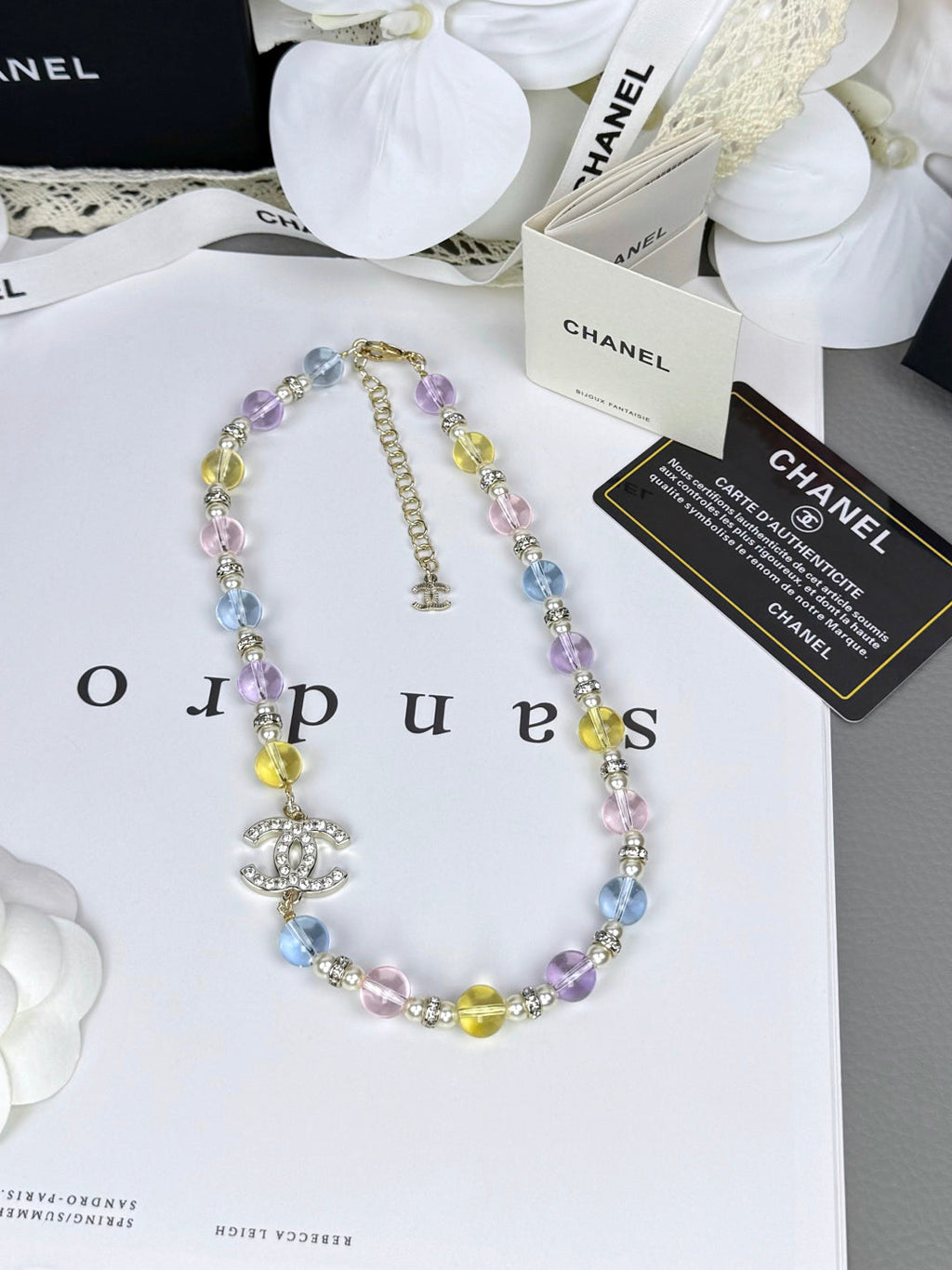 [Marin]26C New Spring Collection Colorful Transparent Resin Necklace