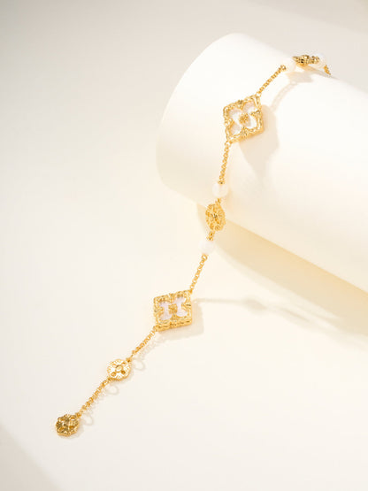 [Marin]B.C.L ENAMELED Three-Flower Bracelet（Trumpet)