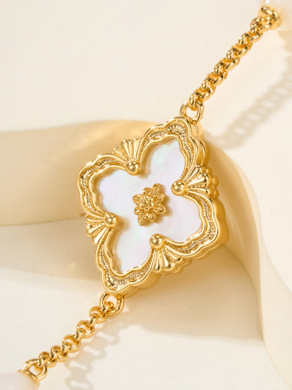 [Marin]B.C.L ENAMELED Three-Flower Bracelet（Trumpet)