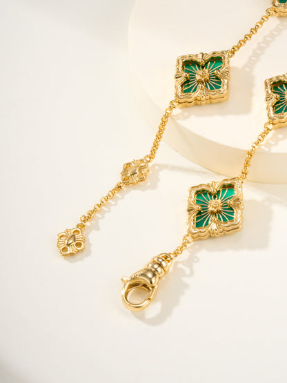 [Marin]B.C.L ENAMELED Five-Flower Bracelet（Various Colors)