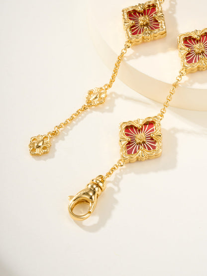 [Marin-Jewelry]B.C.L ENAMELED Five-Flower Bracelet£¨Various Colors)