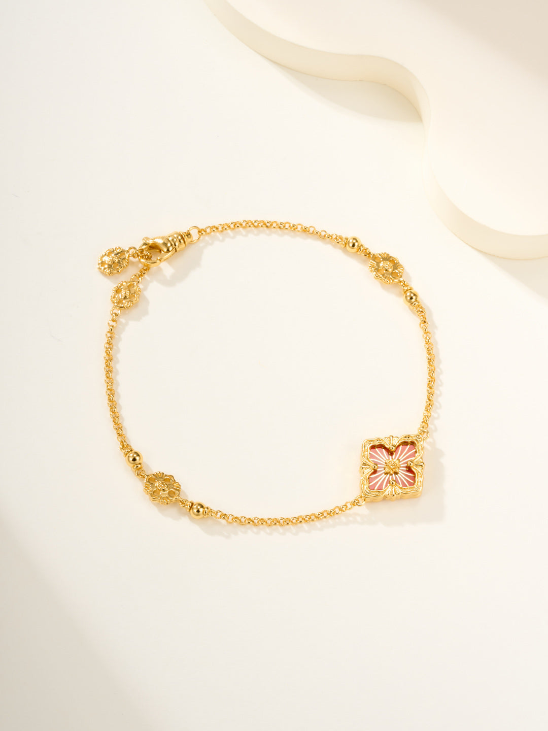 [Marin-Jewelry]B.C.L ENAMELED One-Flower Bracelet£¨Various Colors)