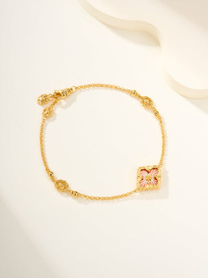 [Marin-Jewelry]B.C.L ENAMELED One-Flower Bracelet£¨Various Colors)
