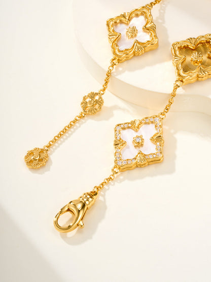 [Marin]B.C.L ENAMELED Five-Flower Bracelet（Various Colors) BIG SIZE