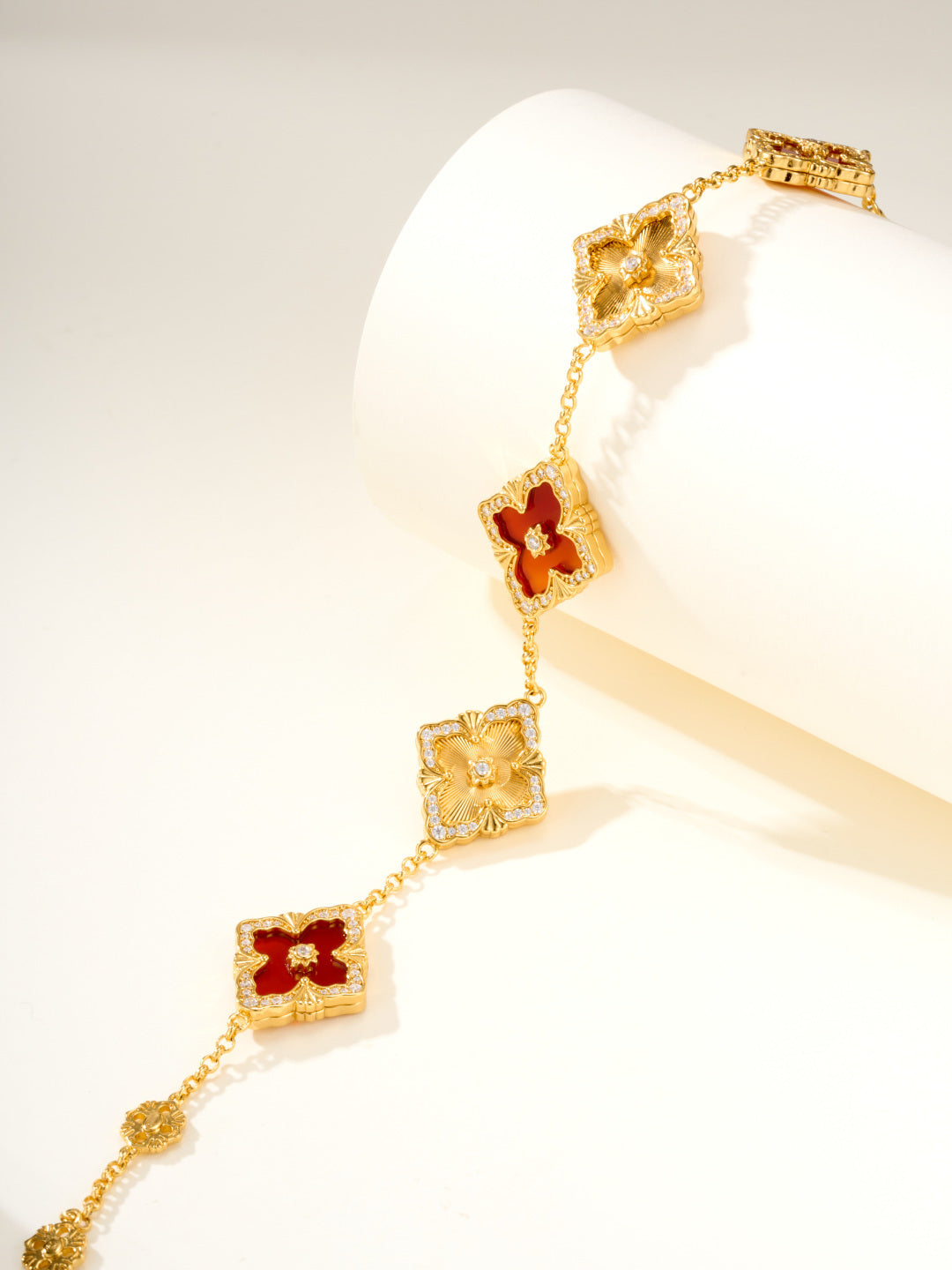 [Marin]B.C.L ENAMELED Five-Flower Bracelet（Various Colors) BIG SIZE