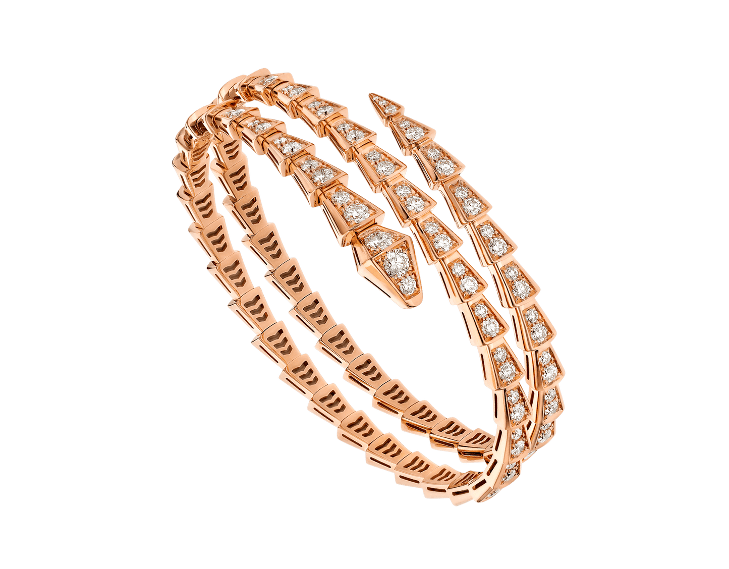[Marin]SERPENTI BRACELET PINK GOLD DIAMOND DOUBLE ROW