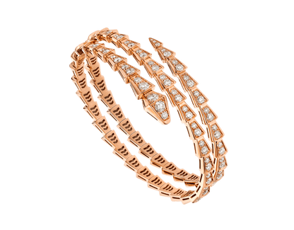 [Marin]SERPENTI BRACELET PINK GOLD DIAMOND DOUBLE ROW
