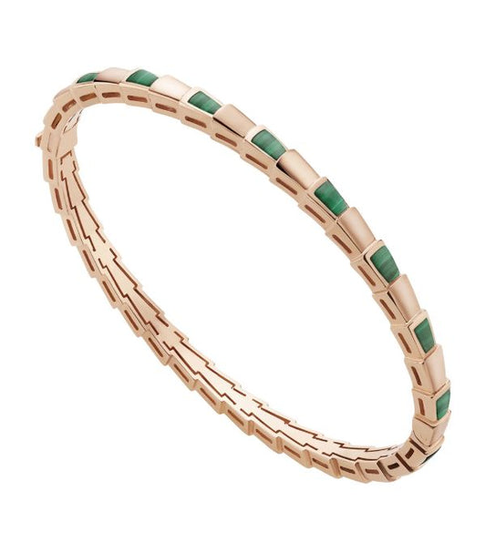 [Marin]SERPENTI BRACELET PINK GOLD MALACHITE