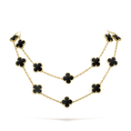 [Marin]CLOVER 20 MOTIFS ONYX COLLIER
