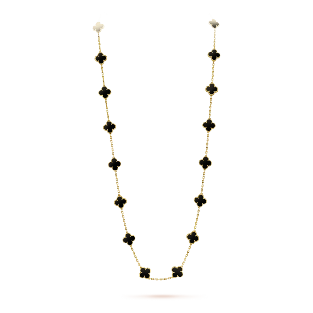 [Marin]CLOVER 20 MOTIFS ONYX COLLIER