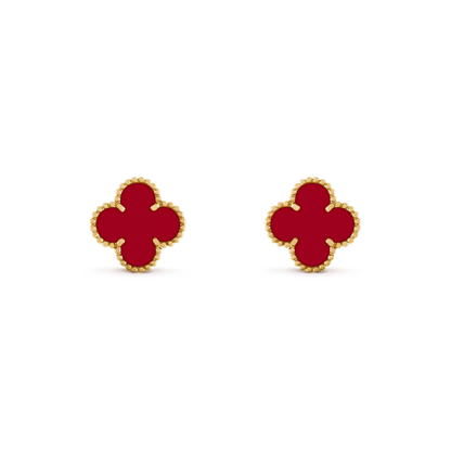 [Marin]CLOVER MEDIUM 1 MOTIFS CARNELIAN  EARRINGS