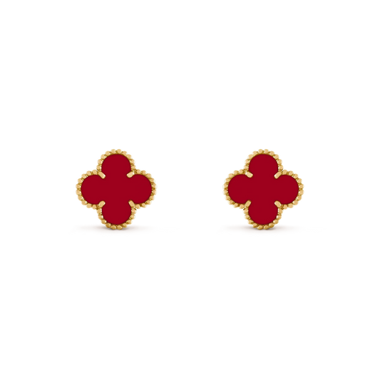 [Marin]CLOVER MEDIUM 1 MOTIFS CARNELIAN  EARRINGS