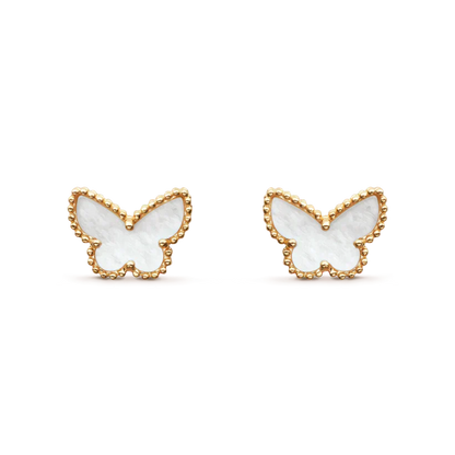 [Marin-Jewelry]SWEET BUTTERFLY MOP EARSTUDS