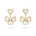 [Marin]CLOVER SWEET WHITE MOP EARRINGS