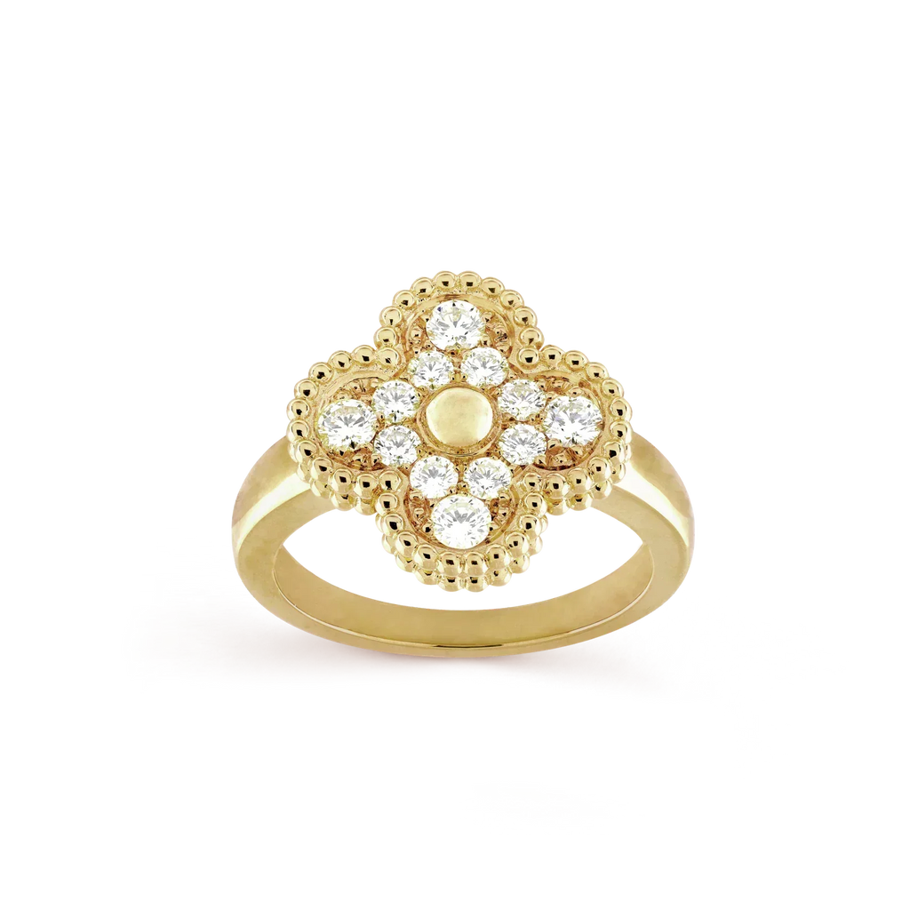 [Marin]CLOVER DIAMOND RING
