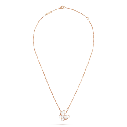 [Marin-Jewelry]バタフライ MOP ダイヤモンドネックレス