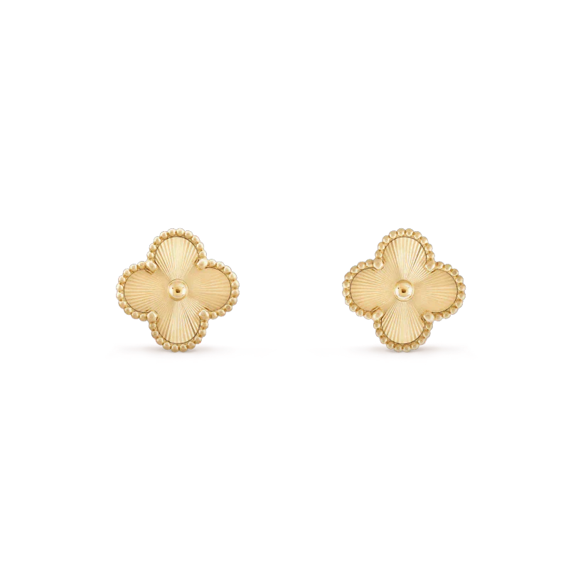 [Marin]CLOVER MINI 9.5MM LASER EARRINGS
