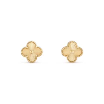 [Marin-Jewelry]CLOVER MINI 9.5MM LASER EARRINGS