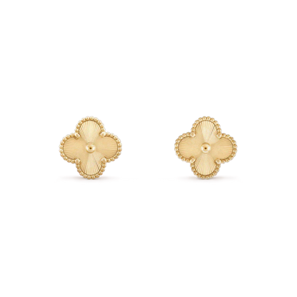 [Marin]CLOVER MINI 9.5MM LASER EARRINGS