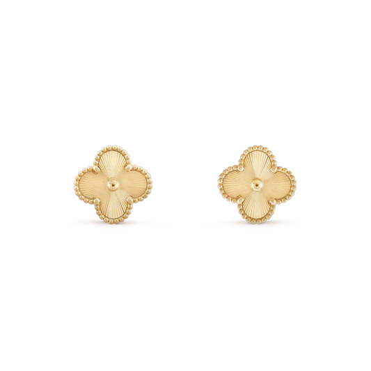 [Marin]CLOVER MINI 9.5MM LASER EARRINGS