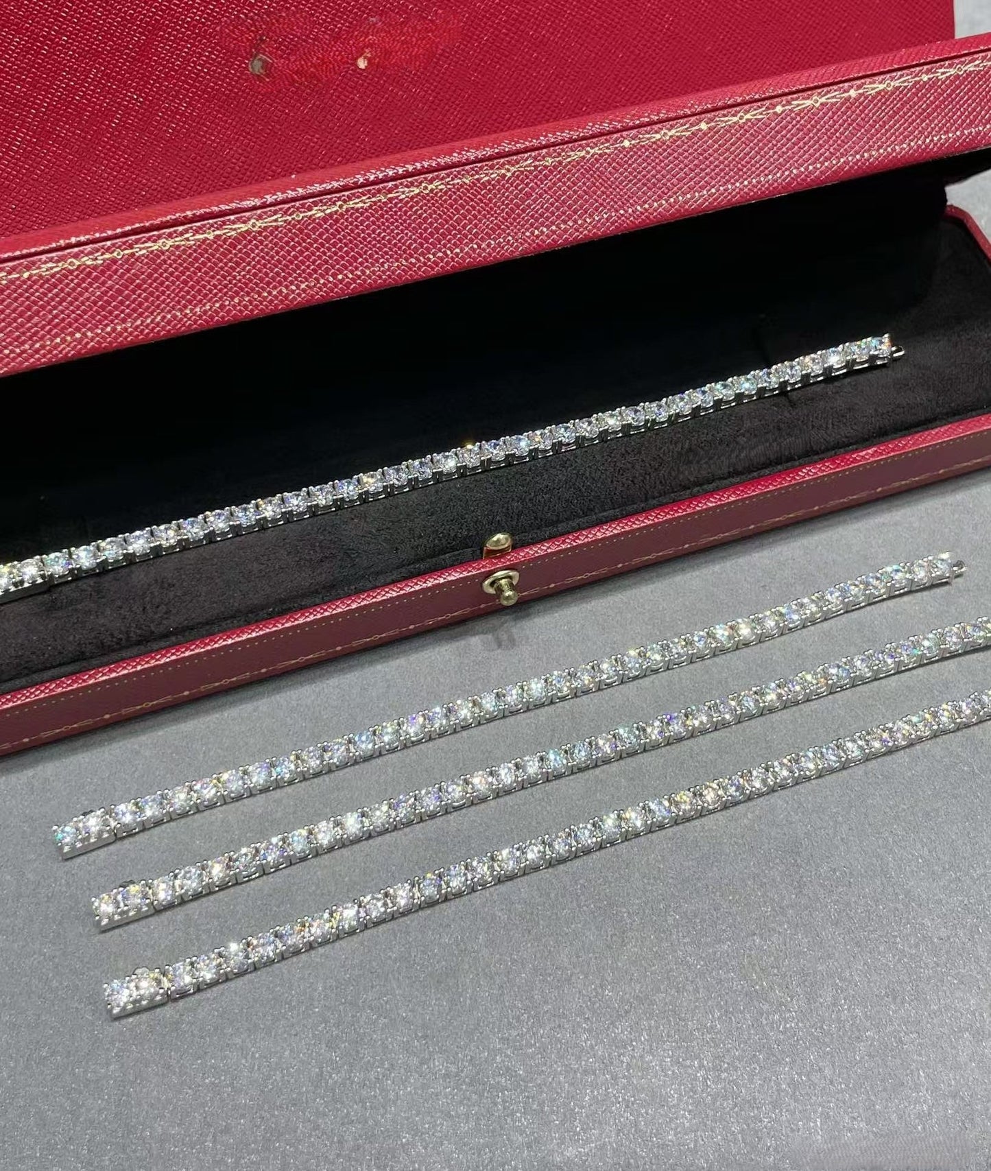 [Marin-Jewelry jewelrys]TENNIS BRACELET WITH FULL DIAMOND SETTING