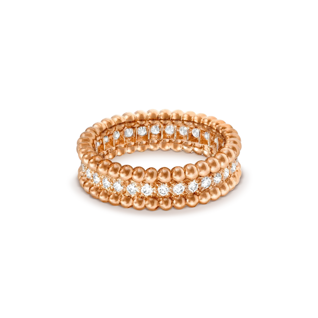 [Marin]Bague Perlee Diamond en or rose