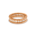 [Marin]Bague Perlee Diamond en or rose