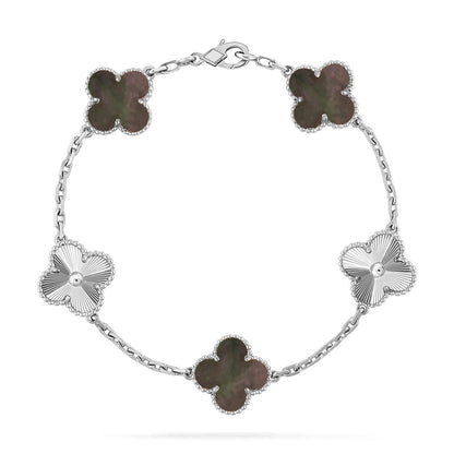 [Marin-Jewelry] CLOVER 5モチーフ グレーMOP ブレスレットコレクション