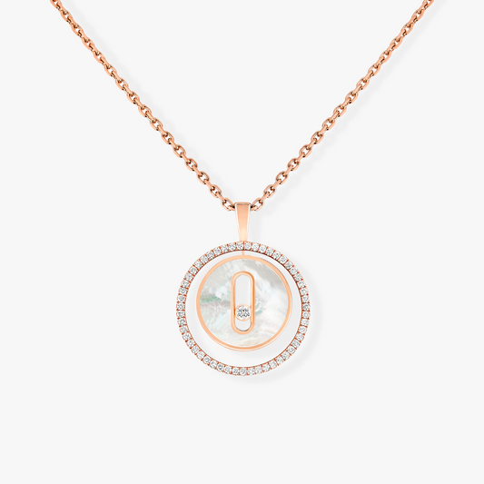 [Marin]Demo MOVE 1 DIAMOND WHITE MOTHER OF PEARL PINK GOLD DIAMOND NECKLACE