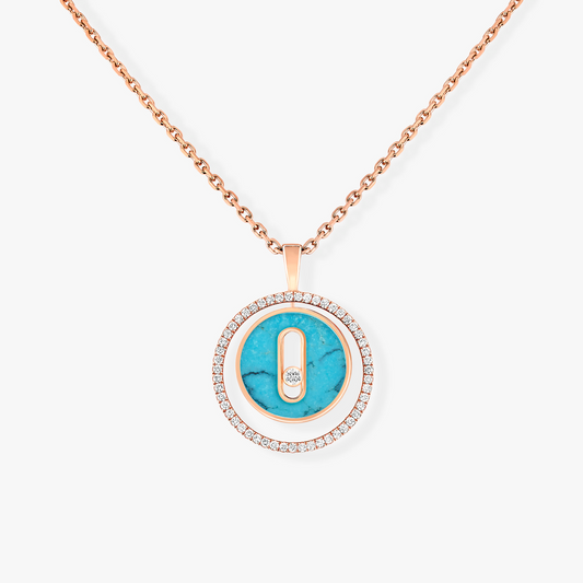 [Marin]Demo MOVE 1 DIAMOND TURQUOISE PINK GOLD DIAMOND NECKLACE