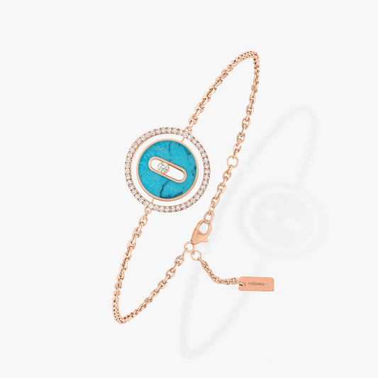 [Marin]Demo MOVE TURQUOISE PINK GOLD DIAMOND BRACELET