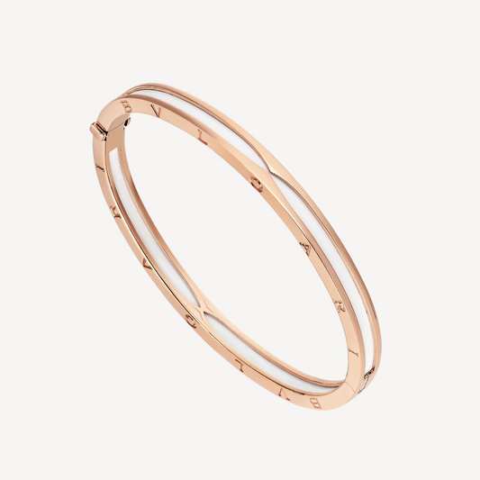 [Marin]ZERO 1 PINK GOLD WITH WHITE CERAMIC BRACELET