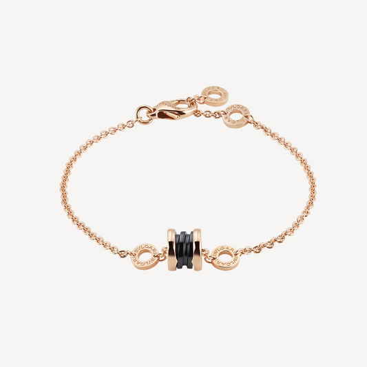 [Marin]ZERO 1 SOFT PINK GOLD AND BLACK CERAMIC BRACELET