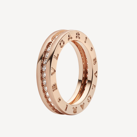 [Marin]ZERO 1 ONE-BAND PAVED DIAMONDS ON THE SPIRAL RING