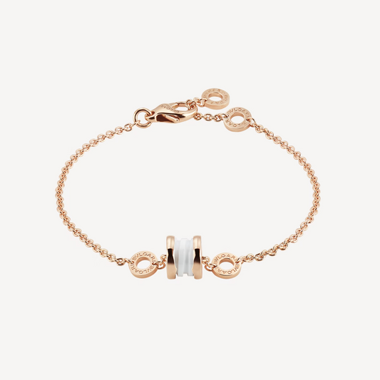[Marin]ZERO 1 SOFT PINK GOLD AND WHITE CERAMIC BRACELET