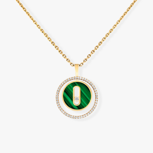 [Marin]Demo MOVE 1 DIAMOND MALACHITE GOLD DIAMOND NECKLACE