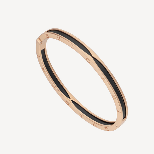 [Marin]ZERO 1 PINK GOLD WITH BLACK CERAMIC BRACELET