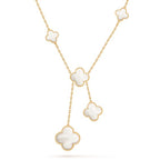 [Marin]COLLIER TRÈFLE NACRE 6 MOTIFS
