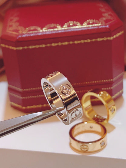 [Marin-Jewelry]Three-Diamond Ring